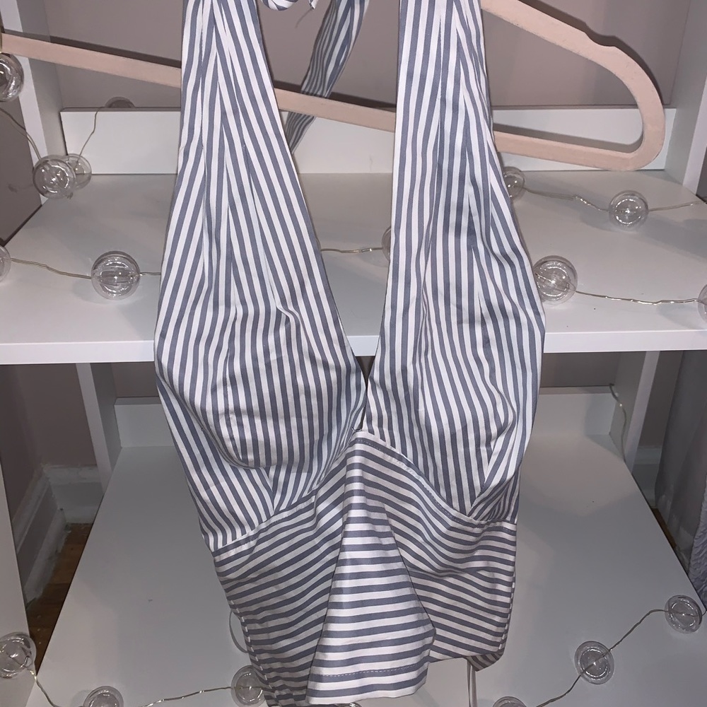 Halter striped top